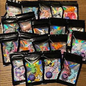 Pre-made 3-D printed animal & sticker combo, classroom prize, or gifting